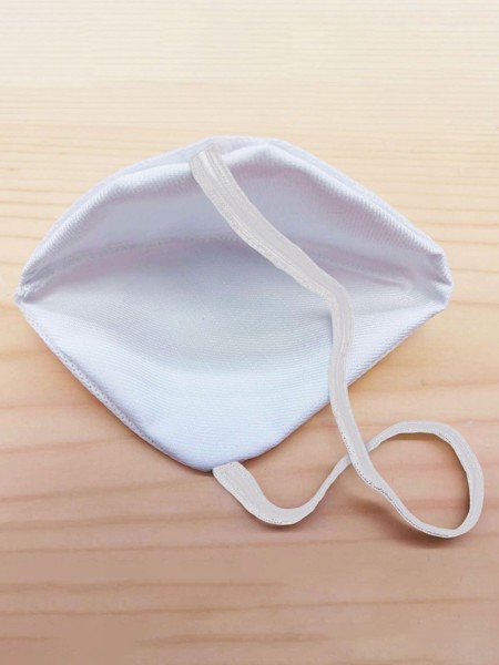 Mascherina conchiglia pronto stampa - White