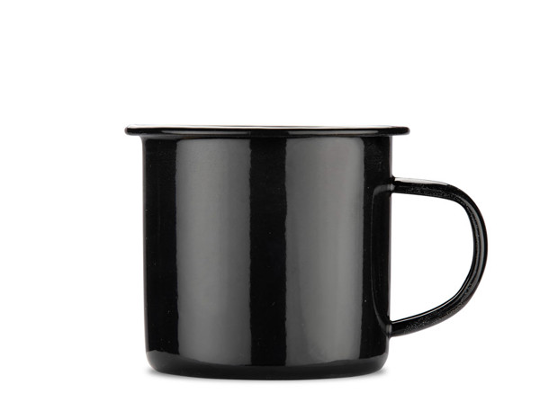 Enameled mug EMAL 300 ml - black