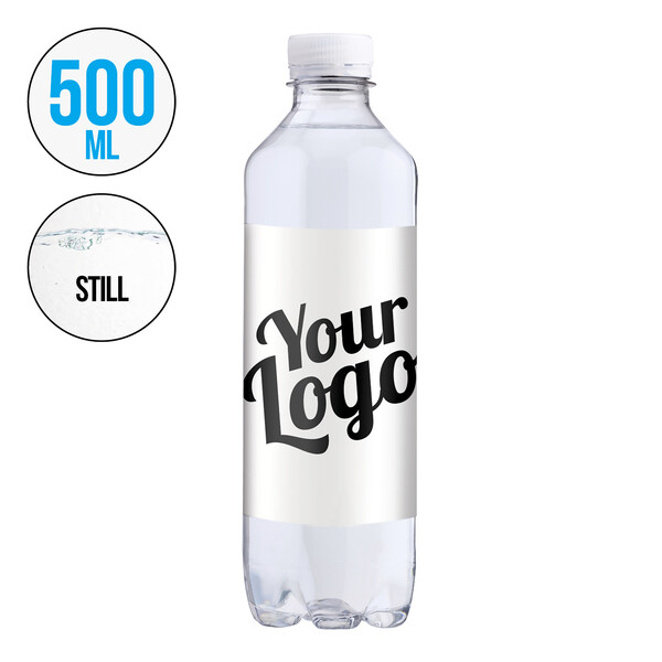 Water bottle Inka - Transparent white cap / ST