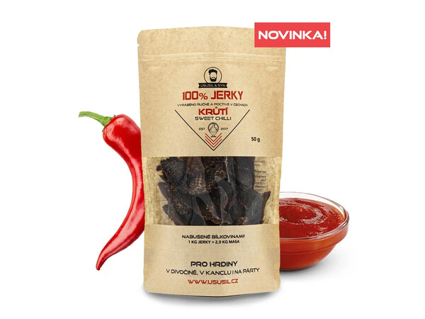 100% JERKY Krůtí natural 50 g