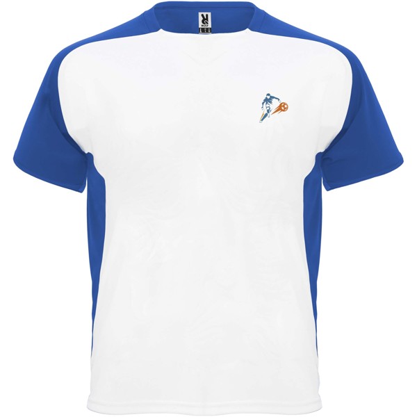 T-shirt a maniche corte unisex Bugatti - Bianco / Blu royal / 2XL
