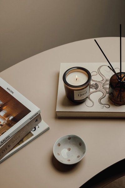 VINGA Set d'ambiance essence Nordic - Bleu / Marron Foncé