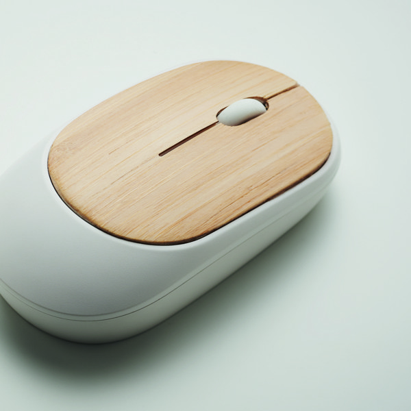 Wireless mouse in bamboo Curvy Bam