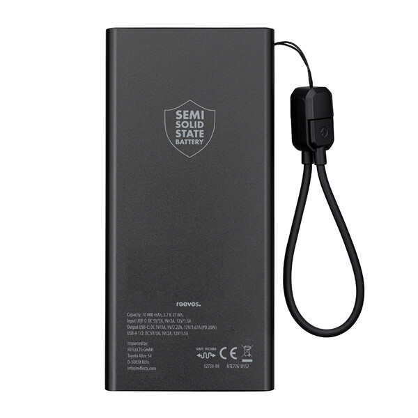 Powerbank WATTRON CORE X ALU - noir / 10000 mAh