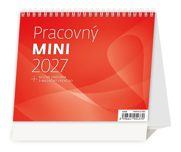 Plánovací stolní kalendář Pracovný MINI 2027