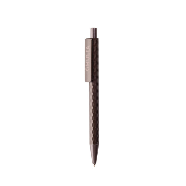 Kuličkové pero X3 Metal Edition z recyklovaného hliníku RCS - Hnědá