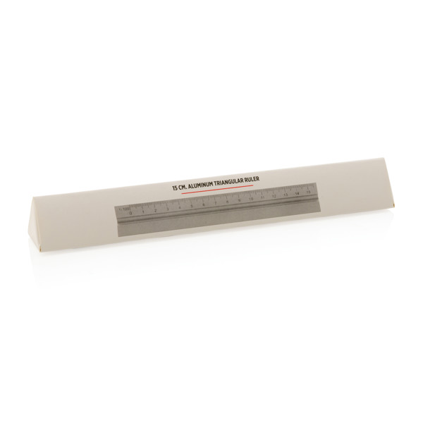 Xd Collection ruler aluminum, 15cm, 5 scales