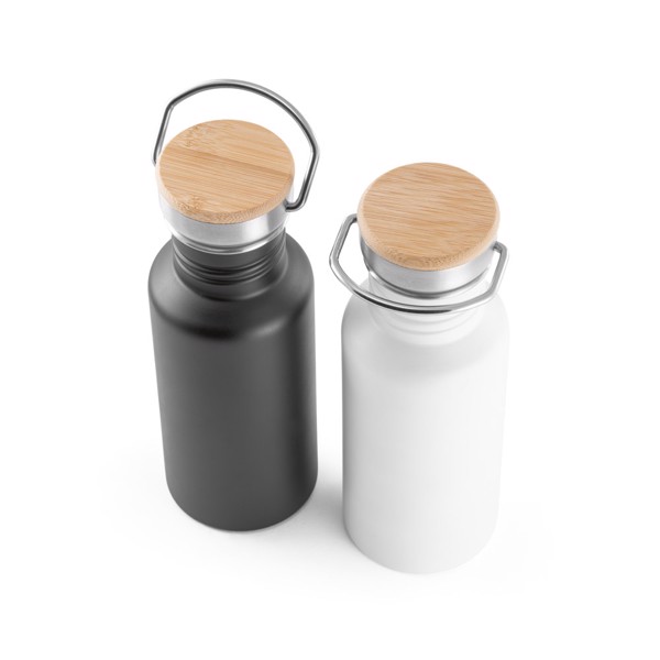 OASIS. Stainless steel bottle 540 ml - White