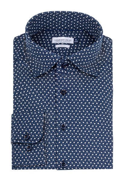 Indigo Bow 131 Regular Navy Print XL