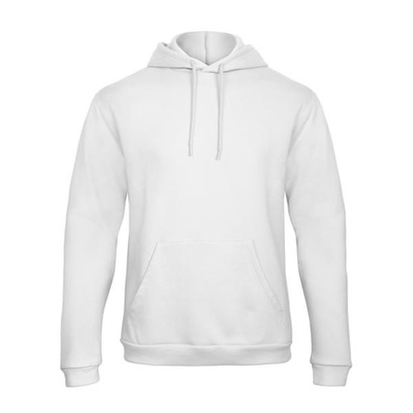 Sweatshirt B&C Id.203 Hooded 270G - 50% Algodão (Investindo Em Better Cotton)/ 50% Poliéster Reciclado - Branco / S