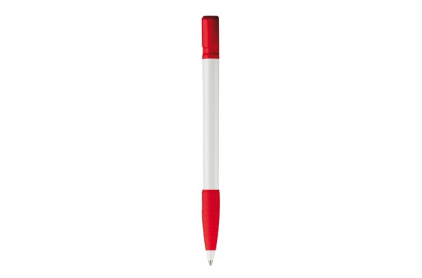 Nash ball pen rubber grip hardcolour - White / Red