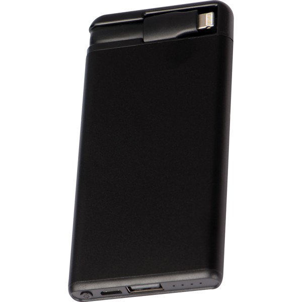 4.000 mAh Powerbank with suction cups - Black