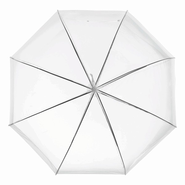 Dome-Shape Umbrella Honeymoon - Transparent / White