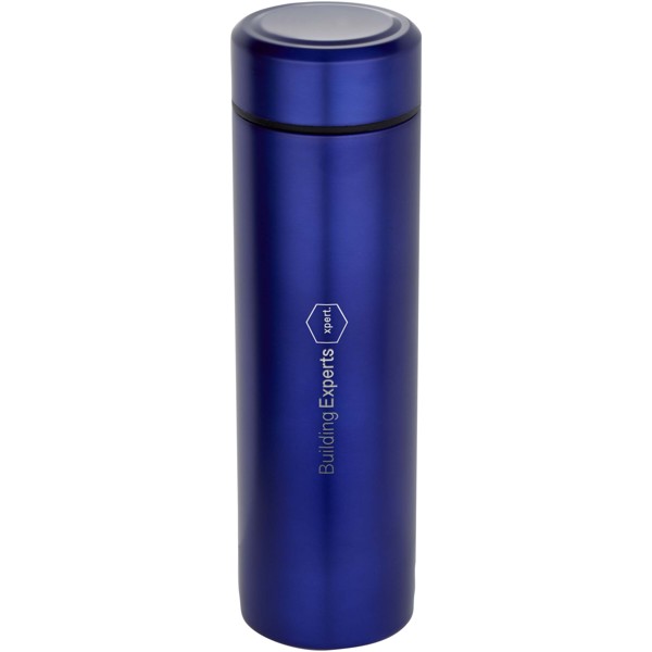 Gourde Taylor en acier inoxydable à double paroi de 450 ml avec filtre à thé - Bleu