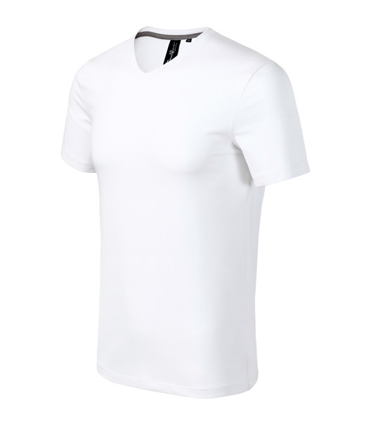 Tričko Pánske Malfini Premium® Action V-Neck - Biela / 2XL