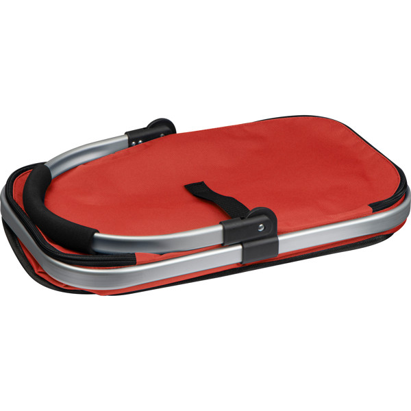 Shopping basket with cooling compartment RAQUEL - Red