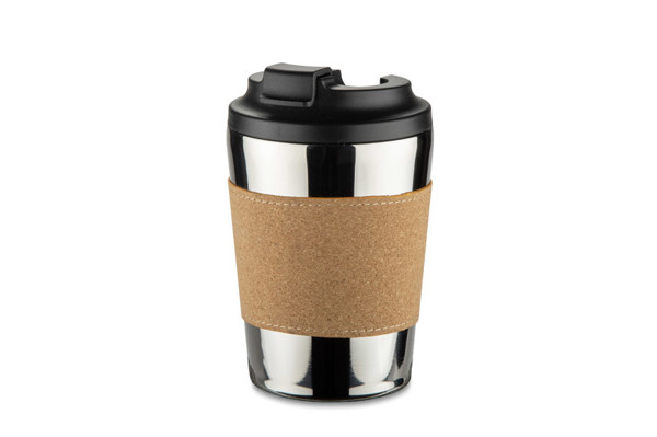 Thermal mug CAFFEZ 350 ml - silver