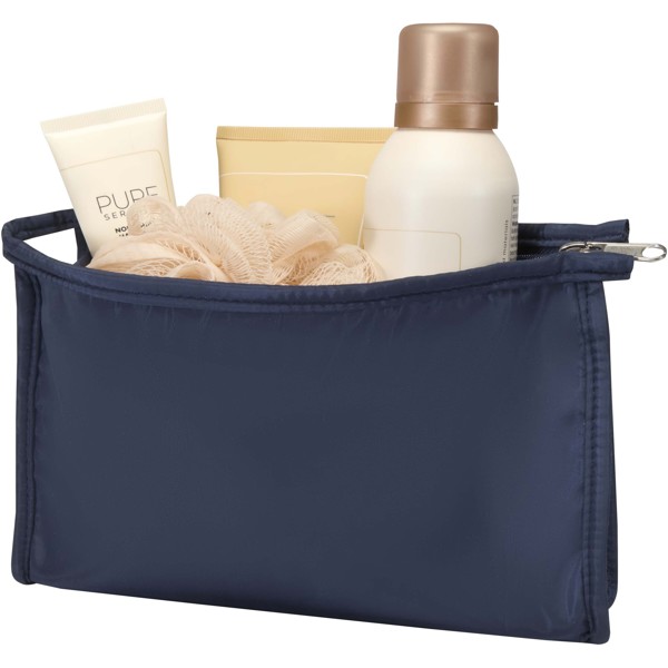Trousse de toilette Muse en RPET certifiée GRS - Marine