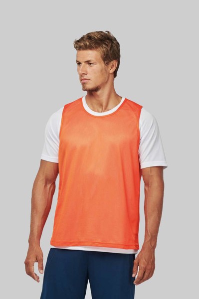 Multi-Sports Light Mesh Bib - White / S/M