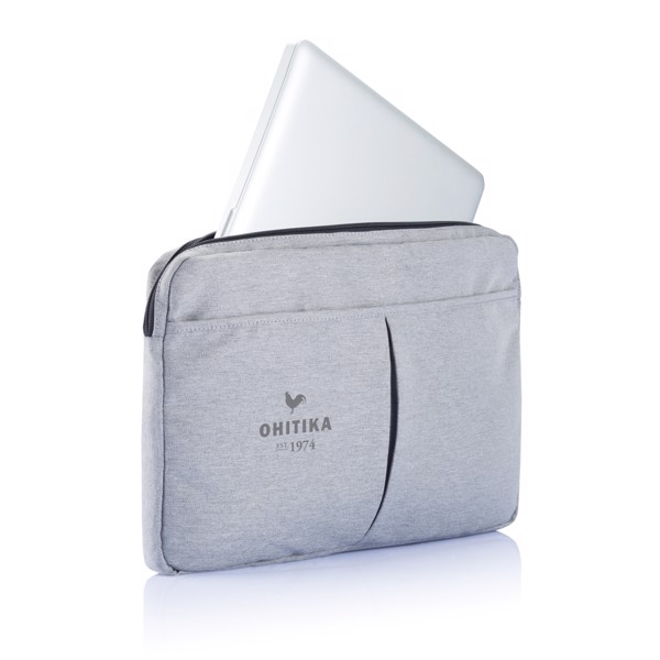 Xd Collection laptop sleeve 15in, 600D polyester - Grey