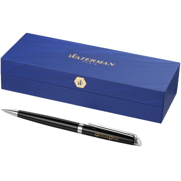 Waterman penna a sfera Hémisphère (inchiostro blu) - Nero / Argento