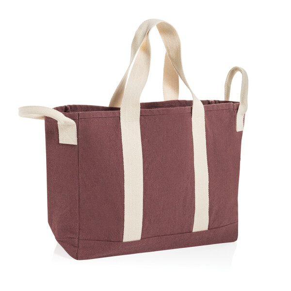 Plážová taška BEAU AWARE™ z recyklovaného plátna 400 gsm - Maroon
