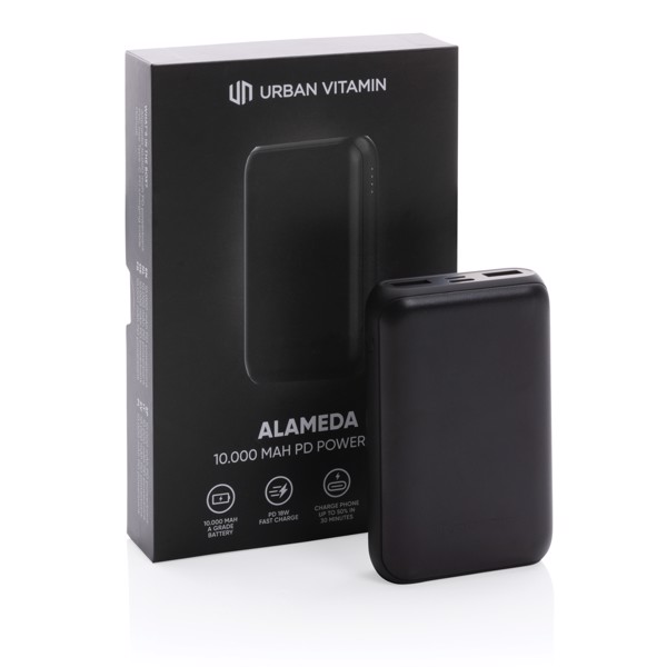 Powerbanka Urban Vitamin Alameda 10 000 mAh 18W PD - Černá