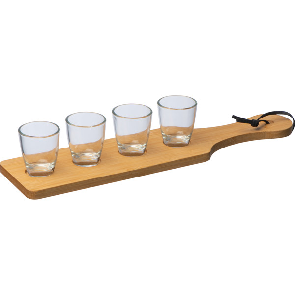 KASPAR Set pahare shot, 4x30 ml - Beige