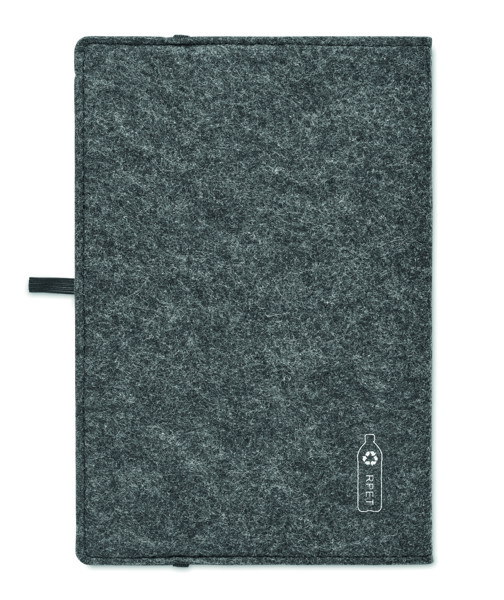 Carnet A5 en feutre RPET Feltbook