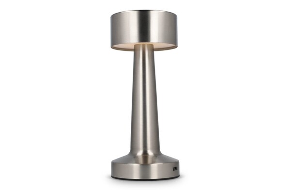 Lampe de table Lumo avec 3 modes d'éclairage et variateur de lumière - Argent