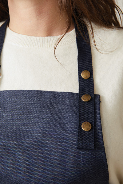 VINGA Tablier en toile recyclée GRS Tome - Bleu Marine