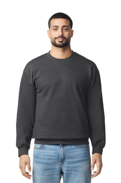 Softstyle™ Midweight Fleece Adult Crewneck - White / XL