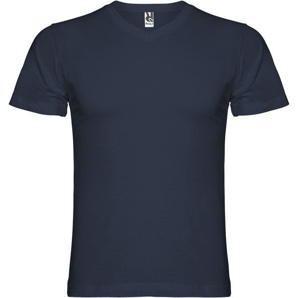 T-shirt a maniche corte con scollo a V da uomo da 155 g/m² Samoyedo - Blu navy / 3XL