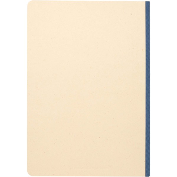 Liliana A5 sugarcane and RPET soft cover notebook - Ocean Blue
