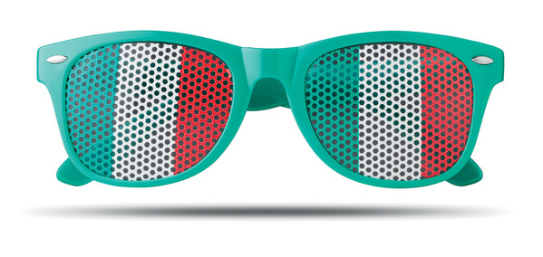 Occhiali da sole con bandiere Flag Fun - Verde