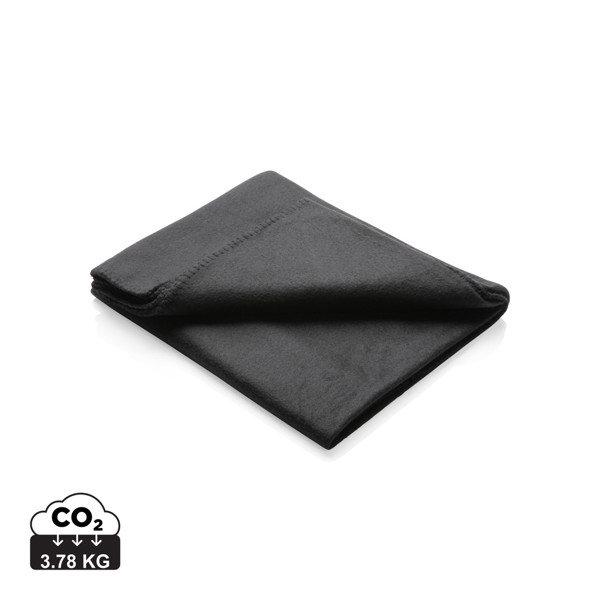 Fleece blanket in pouch - Black