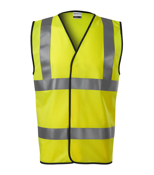 Bezpečnostní Vesta Unisex Rimeck® Hv Bright - Fluorescenční Žlutá / 2XL