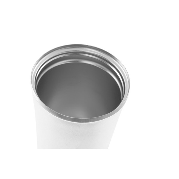 PHELPS. Stainless steel and PP travel cup 470 mL - White