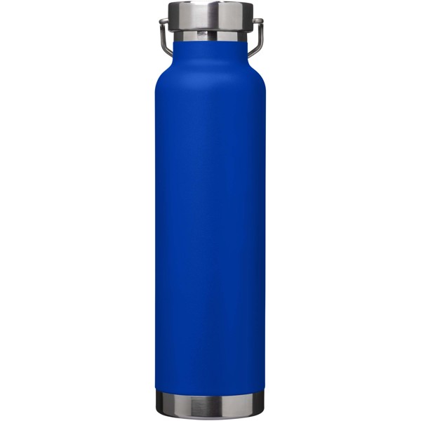 Bouteille avec isolation sous vide Astra de 650 ml en cuivre et acier inoxydable recyclé certifié RCS - Bleu royal