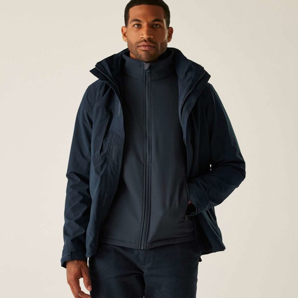 Kingsley - Stretch 3-In-1 Jacket - Black / Black / XL