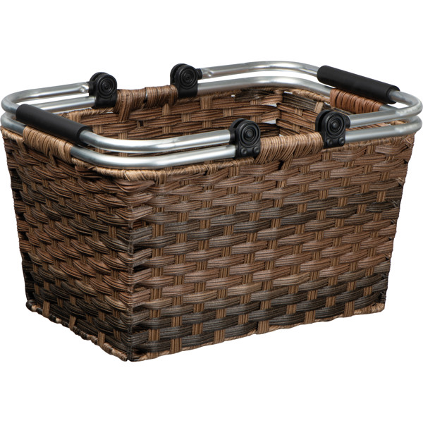 Rattan shopping basket - Brown