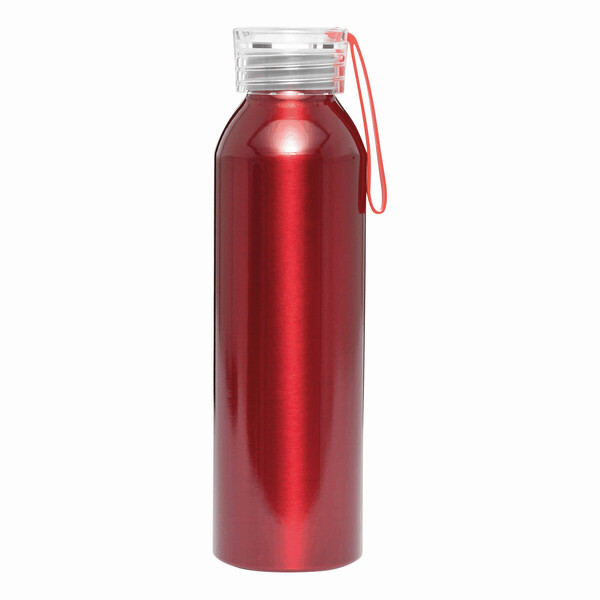 Aluminium Drinking Bottle Looped - Red