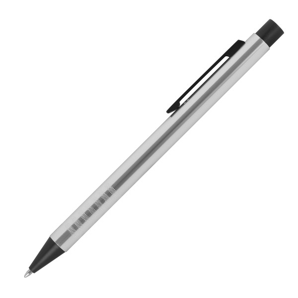 Retractable ballpen made of metal EVERETT - White