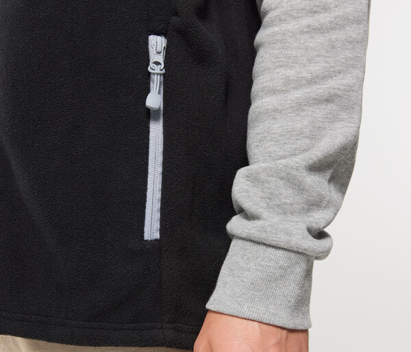 Bodywarmer polaire contrasté - GREY / 4XL