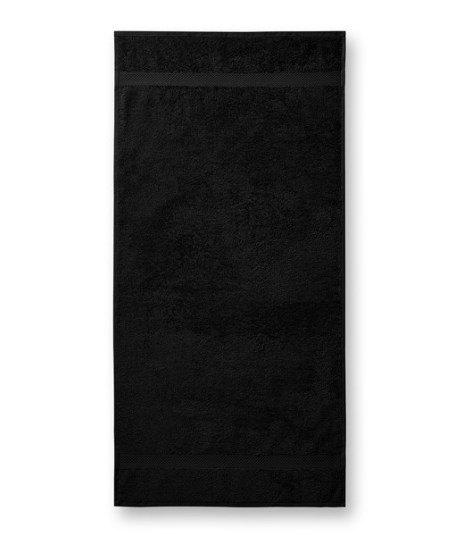 Bath Towel Unisex Malfini® Bath Towel 450 - Black / 70 x 140 cm
