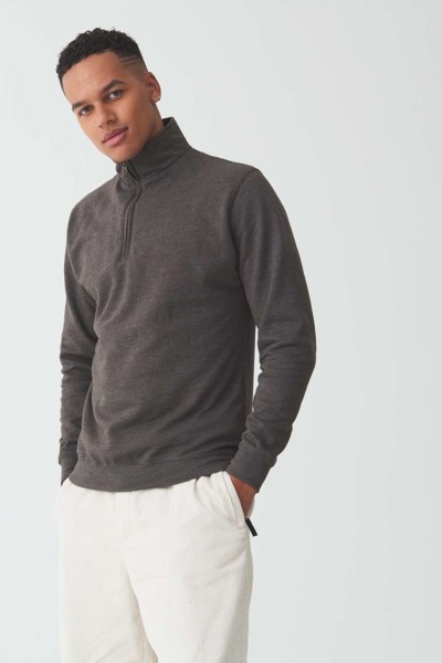 Sophomore 1/4 Zip Sweat - Deep Black / S