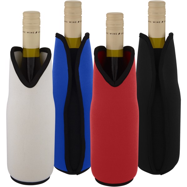 Noun recycled neoprene wine sleeve holder - Red