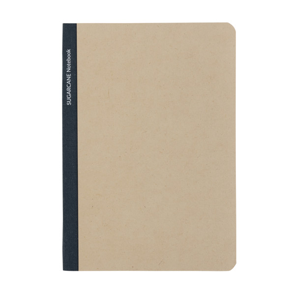 Carnet A5 en papier canne à sucre Stylo - Bleu