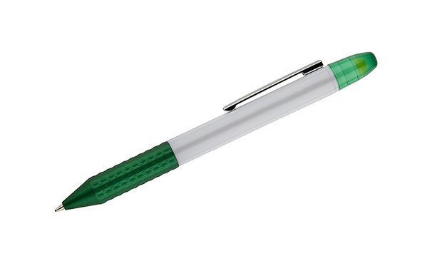 Ballpoint pen with highlighter FLUO - yellow