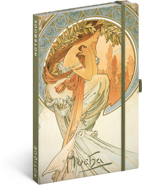 Notique Notes Alfons Mucha – Poezie, Linkovaný, 13 x 21 cm